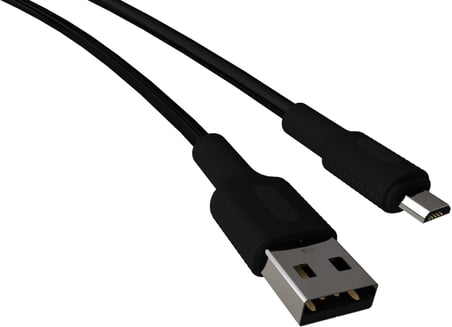 Coral Micro USB Hızlı Şarj Kablosu (Siyah + Siyah Uç) (150 CM)
