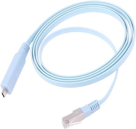 1.8 Metre Type-C to Console Kablo – USB-C RS232 Seri Port Konsol Kablosu – Router Switch Modem Konfigürasyon Kablosu