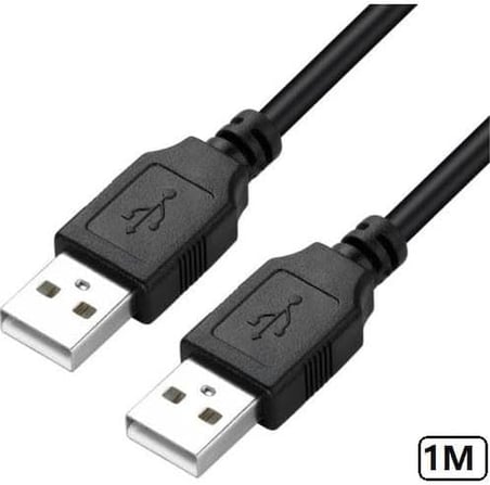 4852 1 Metre İki Ucu Erkek Usb Uzatma Kablosu 1 Metre Uzatıcı İki Ucu Erkek Parazit önleyici filtre 12Mbps ileetişim hızı 2xAWG24 2xAWG28