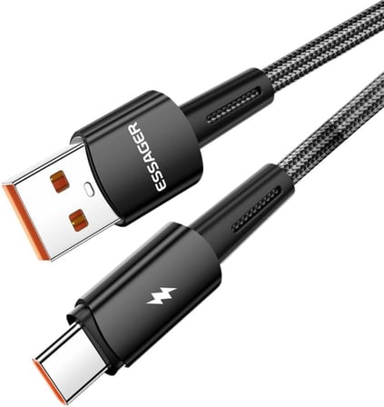 Premıum Örgü Kopmaz Kablo 1Mt PD3.1 120W USB To Type-C Şarj Kablosu Data Kablosu 6A 120W Hız