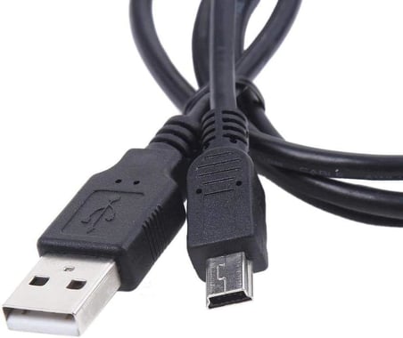 4575 Mini USB to USB Data Şarj Kablosu, Siyah