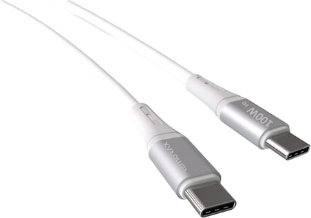 Type C-C, 2Metre, 100WATT PD Hızlı Şarj Kablosu, Wahoo (1Ad x 2Metre Beyaz)