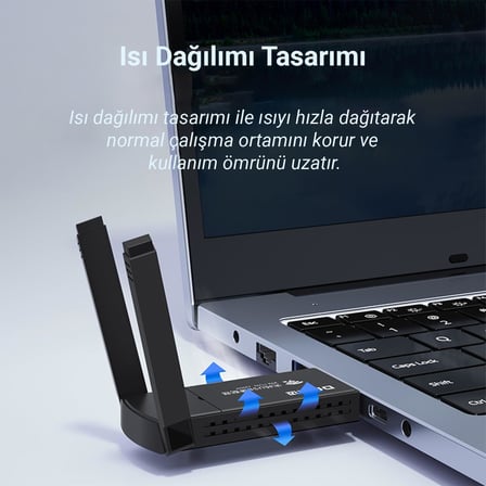 AD085 1300 Mbps Dual Band 5.8GHz USB Wireless Adaptör Wifi Alıcı Verici Access Point