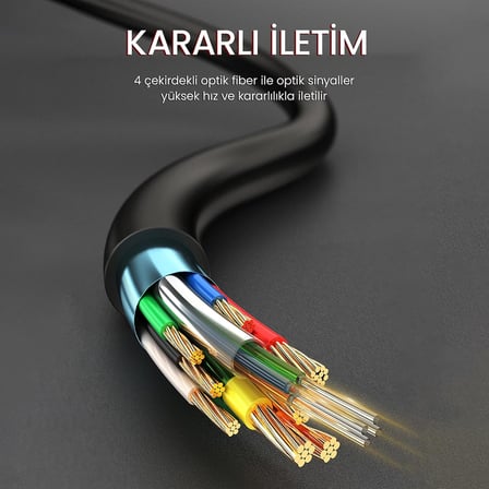 8K/60Hz 4K/120Hz 48Gbps HDR ARC HDCP Fiber Optik HDMI 2.1 Kablo 40 Metre