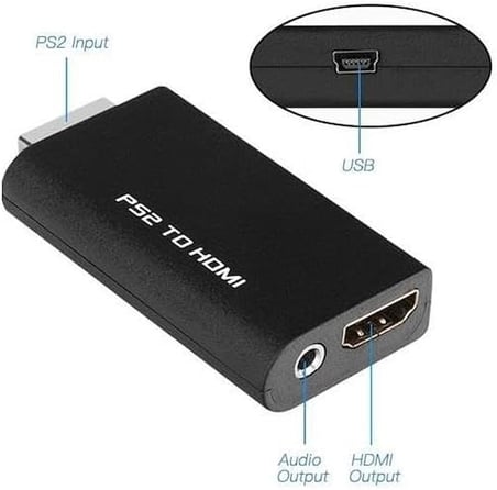 Ps2 To Hdmi Tv Kablosu Çevirici Dönüştürücü Adaptör