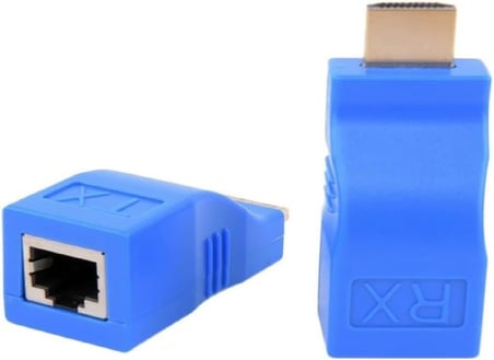 4971 Hdmi Rj45 Cat5 6 Extender Uzatıcı Uzatma Aparatı Adaptör