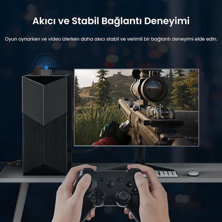 300Mbps Wifi 6 Çift Bant Kablosuz Alıcı Verici Nano USB Adaptör