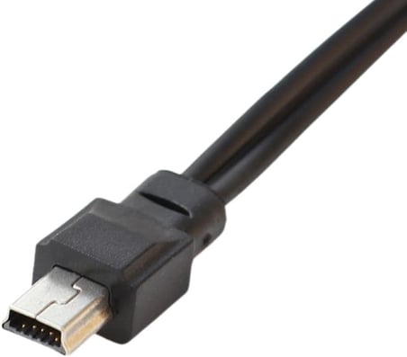 2751 Mini USB Şarj ve 3.5mm Aux Ses Birleştirici Kablo Mp3 Mp4 Radyo Hoparlör 45cm