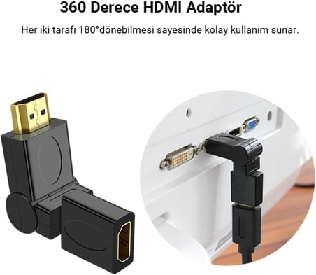 360 Derece HDMI to HDMI Dönüştürücü