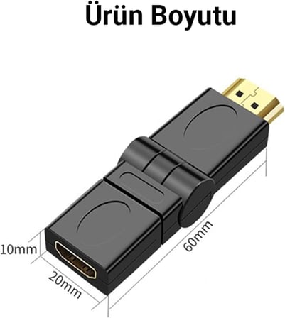 360 Derece HDMI to HDMI Dönüştürücü