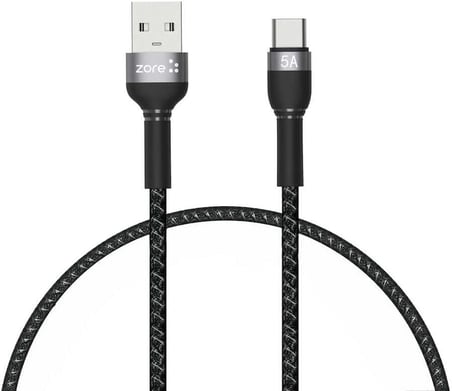 Shira Serisi Type-C USB Kablo 30cm Siyah