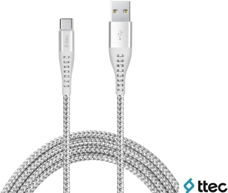2DKX02CG ExtremeCable Ekstra Dayanıklı Type C Şarj Kablosu 150cm Gümüş