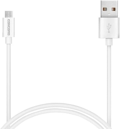 Concord C-321 2.1A 100cm Micro USB Data ve Şarj Kablosu - Beyaz