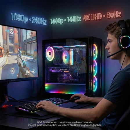 4K HDMI Kablosu (10 METRE) - Yüksek Hızlı Görüntü ve Ses İletimi - UHD Görüntü Aktarımı - Örgülü Kablo ve Metal Başlıklı - TV, Monitör, PS, Xbox, Projektör Uyumlu