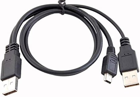 4529 USB Y 3 Giriş Mini 5 Pin Harddisk Kablosu