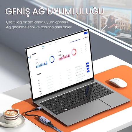 USB 3.0 Gigabit 1000Mbps RJ45 Ethernet Dönüştürücü Adaptör