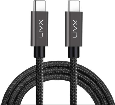 Force 100W Type-C to Type-C USB 3.1 Gen2 10 Gbps 4k@60hz Hızlı Şarj Data ve Görüntü Aktarım Kablosu Örgülü GN (50 cm)