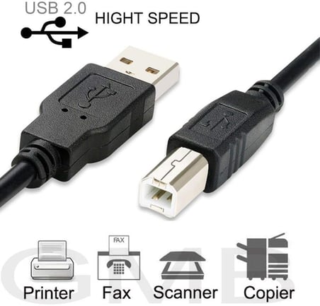 USB Yazıcı Printer Ara Bağlantı Kablosu USB 2.0 Yüksek Hız 3 Metre 4912
