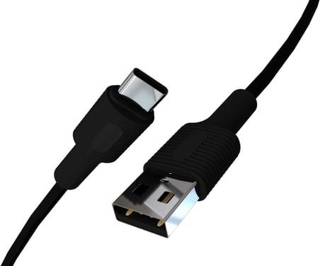 Basic USB A-C Hızlı Şarj Kablosu, Siyah (100 CM)