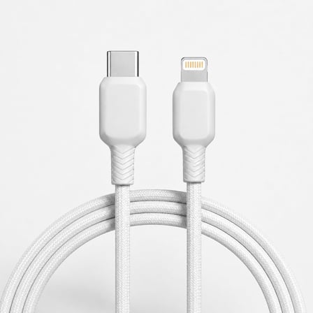 Type-C to Lightning Şarj Kablosu 3 Metre Hızlı Şarj ve USB Veri Aktarım Kablosu, High Speed Charging Destekli Uzun Kablo, USB Charging Energy Saving Data Sync Kablo | ZR938