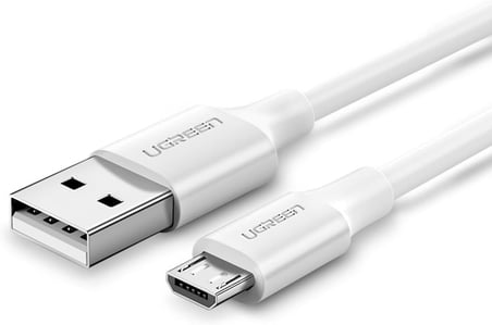 2.0 A USB-A & Micro-USB Data ve Şarj Kablosu, 50 Santimetre, Beyaz, 60140
