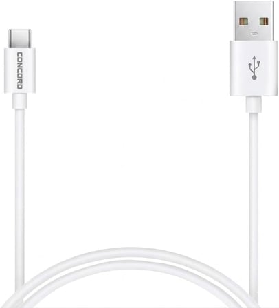 Concord C-821 2.1A 100 CM Type-C Şarj ve Data Kablosu Beyaz - Akıllı Telefonlar ve Tabletler İçin