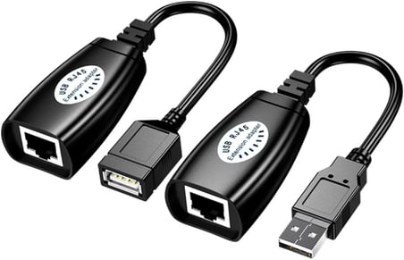 Usb Extrender, 50 Metre Rj45, Usb Uzatma Kablosu, Cat5 – Cat6 uyumlu