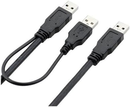 2249 Usb 70 Cm Y Kablo Harici HDD Hard Disk Power Data Kablosu USB 2.0 Y Kablo Harici HDD Hard Disk Power & Data Kablosu