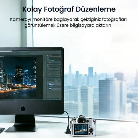 Mini HDMI/Micro HDMI Erkek to HDMI Dişi Dönüştürücü Adaptör