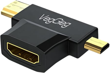 Mini HDMI/Micro HDMI Erkek to HDMI Dişi Dönüştürücü Adaptör
