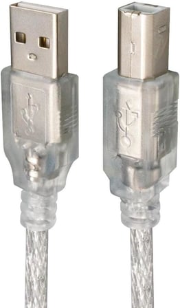 Parcbeny 5 Metre 1316 2.0V ŞEFFAF Kaliteli, Uzun ömürlü kullanım USB YAZICI KABLOSU (5 Metre)