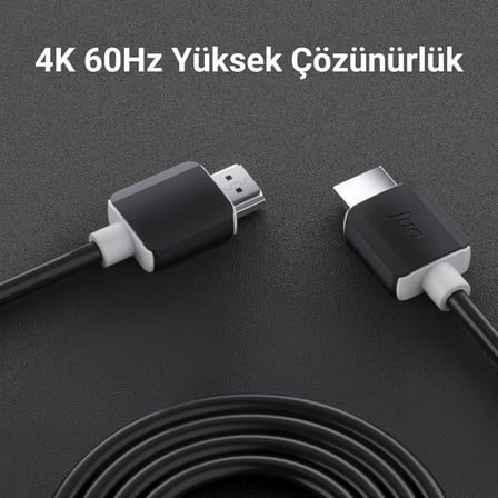 4K 60Hz 18Gbps HDR ARC HDCP Destekli HDMI 2.0 Kablo 1 Metre