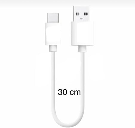 Usb ios Kablo 30 Cm Şarj ve Data Kablosu 18W 3.1 Amper Hızlı Şarj Kablosu carplay Qc3.0 (type c android)