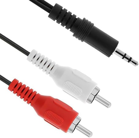 PARCBENY 426 RCA STEREO ERKEK 1.5 METRE SES KABLOSU 3.5MM TO 2 ERKEK