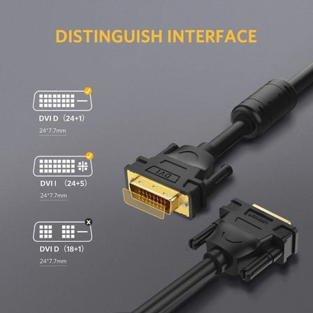 24+1 DVI to DVI Görüntü Aktarma Kablosu 3 Metre