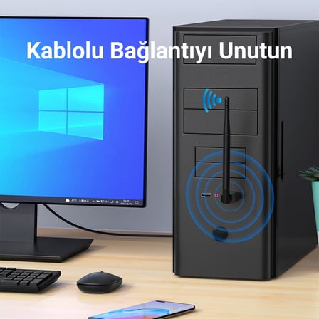 AD083 650 Mbps USB Wireless Adaptör Wifi Alıcı Verici Access Point