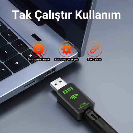 AD083 650 Mbps USB Wireless Adaptör Wifi Alıcı Verici Access Point