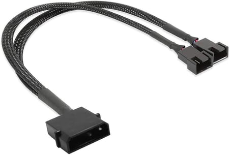 Fan Çoklayıcı 2 Port Y Pwm 4 Pin Splitter Çoklayıcı Switch Kablosu 5025