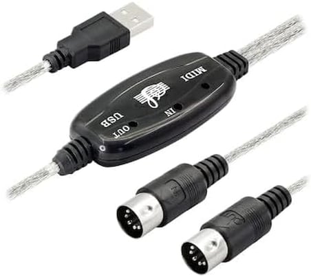 Usb midi kablo usb 2 x 5 pin midi kablo 5 pin midi kablo usb çevirici