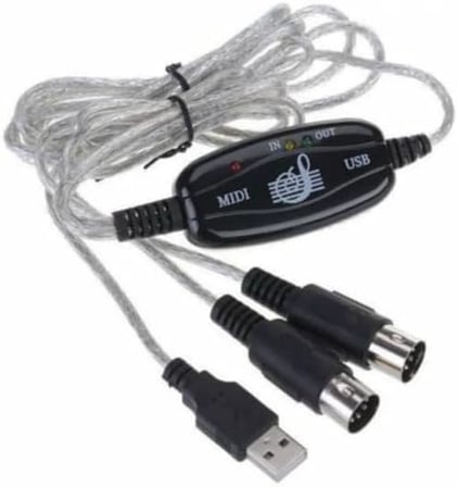 Usb midi kablo usb 2 x 5 pin midi kablo 5 pin midi kablo usb çevirici