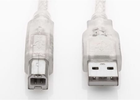 SL-U2007 Usb2.0 7m Şeffaf Yazıcı Kablo