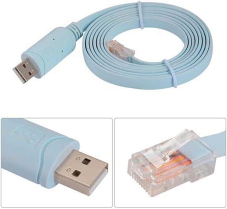 Usb 2.0 Uyumlu Cisco Router Rj45 Konsol Kablosu Usb To Rj45 KabloUSB RJ45 konsol kablosu RS232 seri adaptör Cisco Router için 1.5 metre