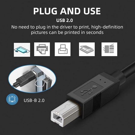 TB1-2 Type-C To USB B Telefon Bilgisayar Tablet Için Mıdı Org Elektrikli Piyano Yazıcı Konnektörü Çevirici Kablo (1,5 METRE) x 2 Adet