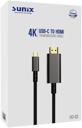 4K Usb-C HDMI 185 Cm Görüntü Aktarım Kablosu HD-03