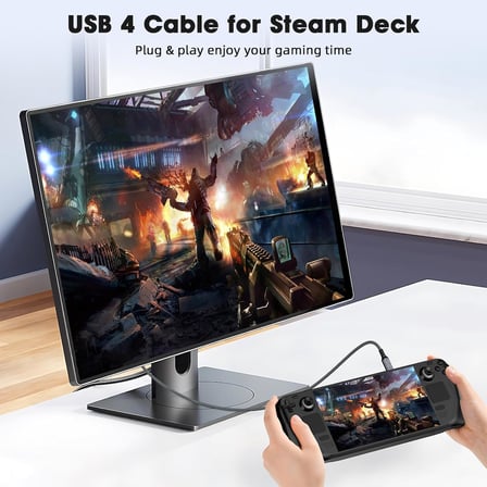FAST USB 4.0 40Gbps, 240W, 8K60Hz USB4.0 USB-C Kablosu 1.5 Metre Gri KLV-1.5