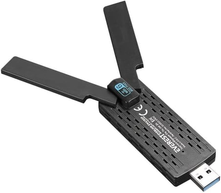Everlink Ewa1800 1800Mbps 2 4Ghz/5Ghz Wifi 6 Ax1800 Rtl8832 2 * 3 5Dbi Usb3 0 Kablosuz Adaptor