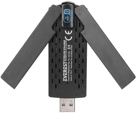 Everlink Ewa1800 1800Mbps 2 4Ghz/5Ghz Wifi 6 Ax1800 Rtl8832 2 * 3 5Dbi Usb3 0 Kablosuz Adaptor