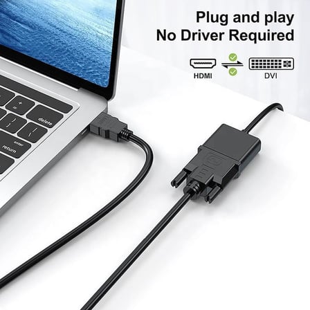 PrimeX PX-4106 Molex 2 Metre Dvi to Hdmi Kablo, HDMI to DVI Çift Yönlü Görüntü Aktarım Kablosu, 1080P Full HD DVI HDMI Erkek-Erkek Monitör TV Projeksiyon PC Ekran Kartı Bağlantı Kablosu, Altın Uçlu