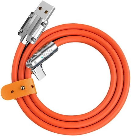 USB'den Type-C'ye 180° Döner Hızlı Şarj Kablosu 120W 1M