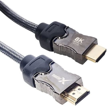 Örgülü 60Hz Ultra HD 1.5 Metre Örgülü 8K HDMI Kablo